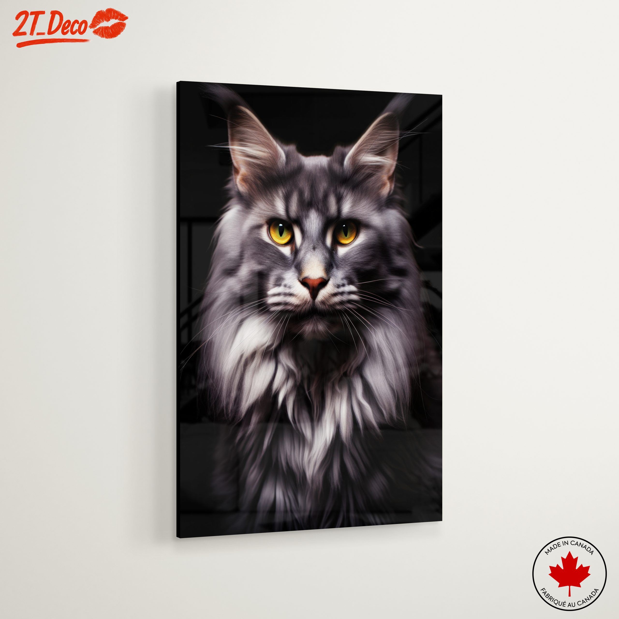 Majestic Feline Portrait on Black Background - Image 6