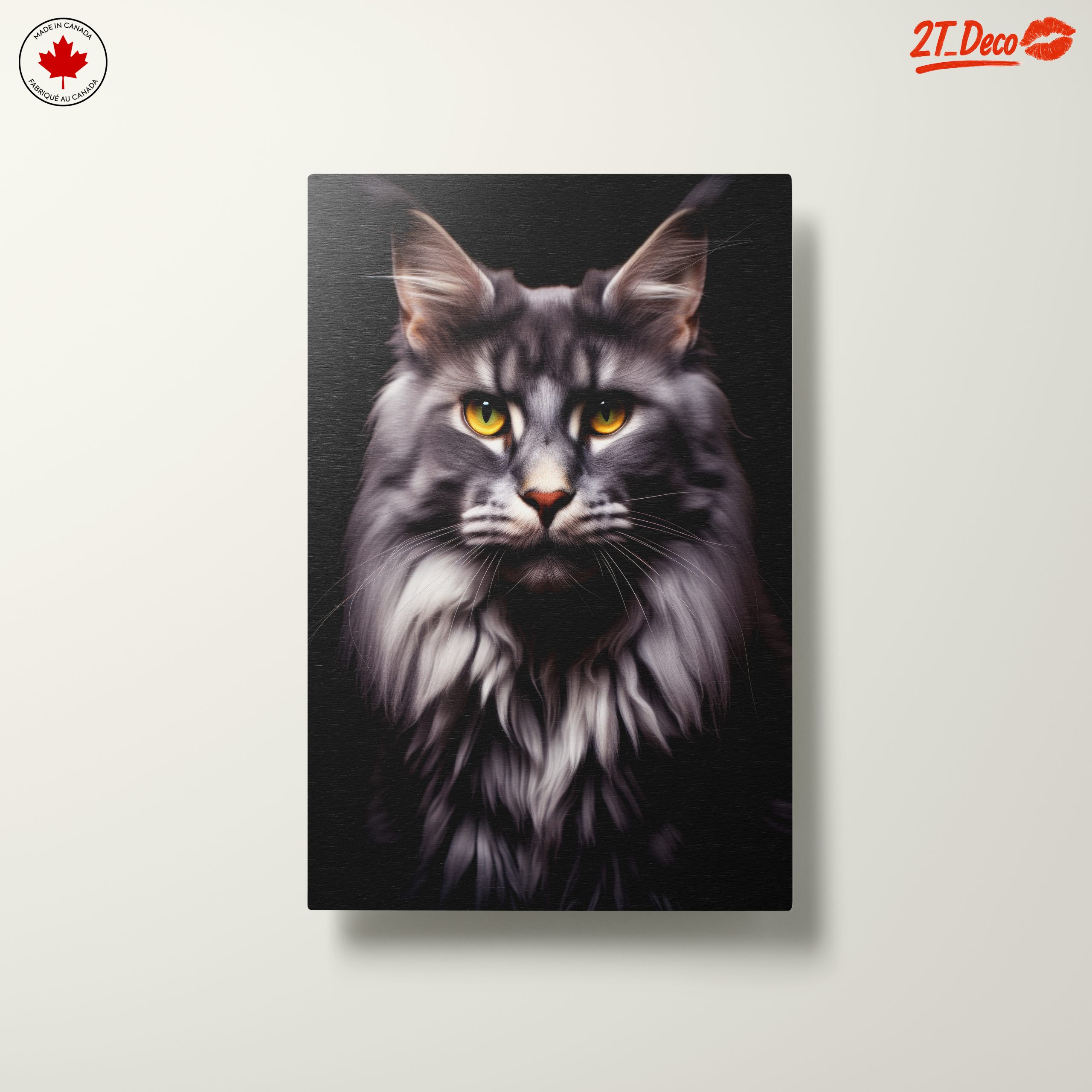 Majestic Feline Portrait on Black Background - Image 10