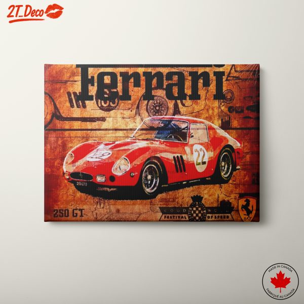 Vintage Ferrari 250 GT Artwork
