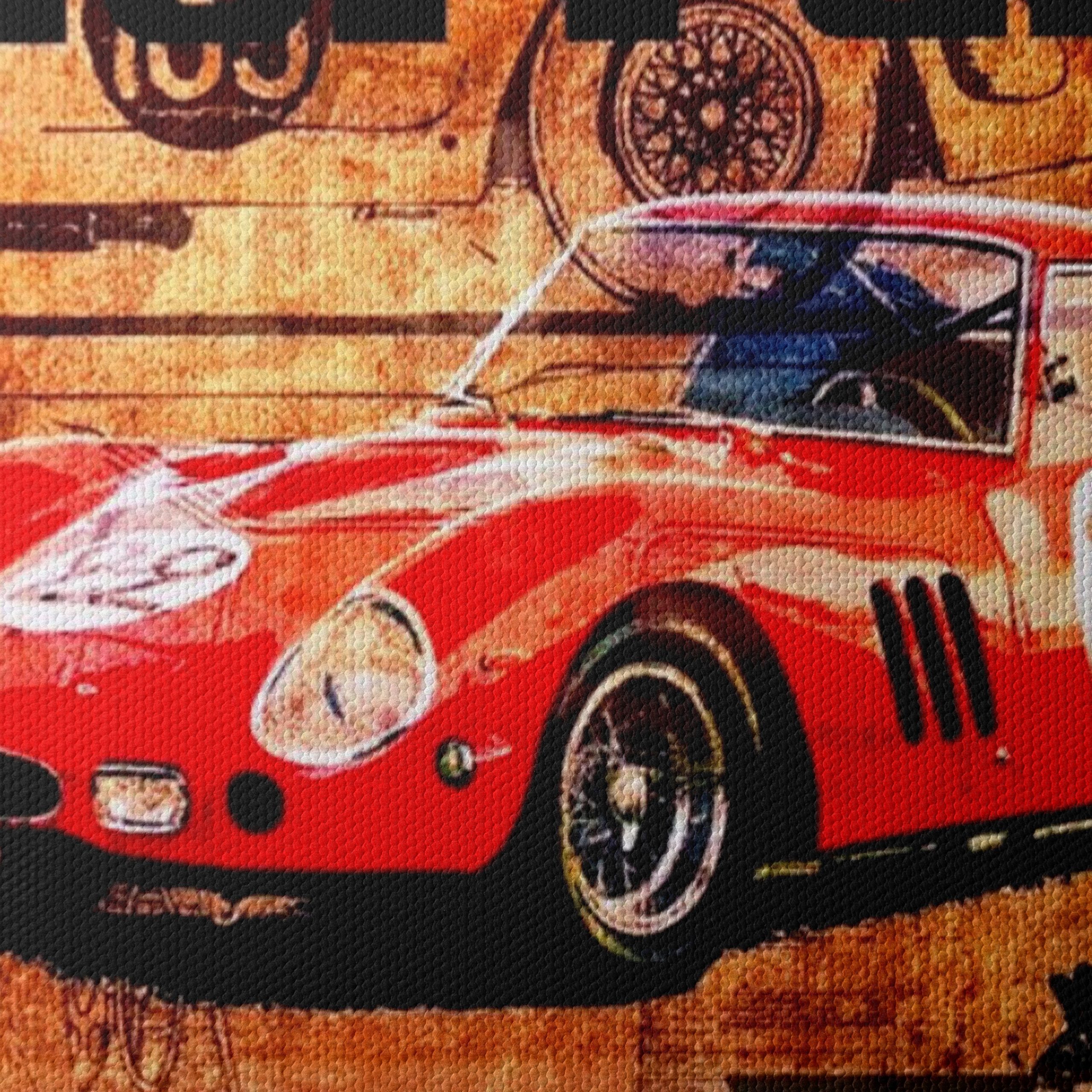 Vintage Ferrari 250 GT Artwork - Image 4