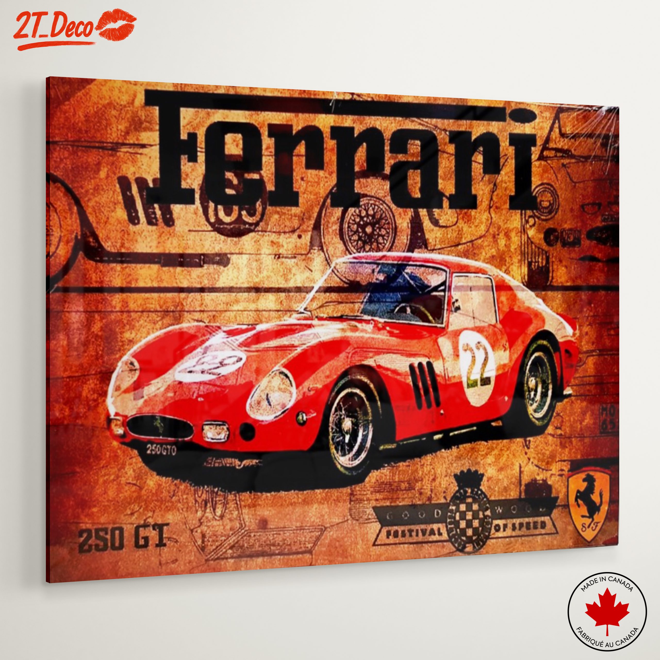Vintage Ferrari 250 GT Artwork - Image 6