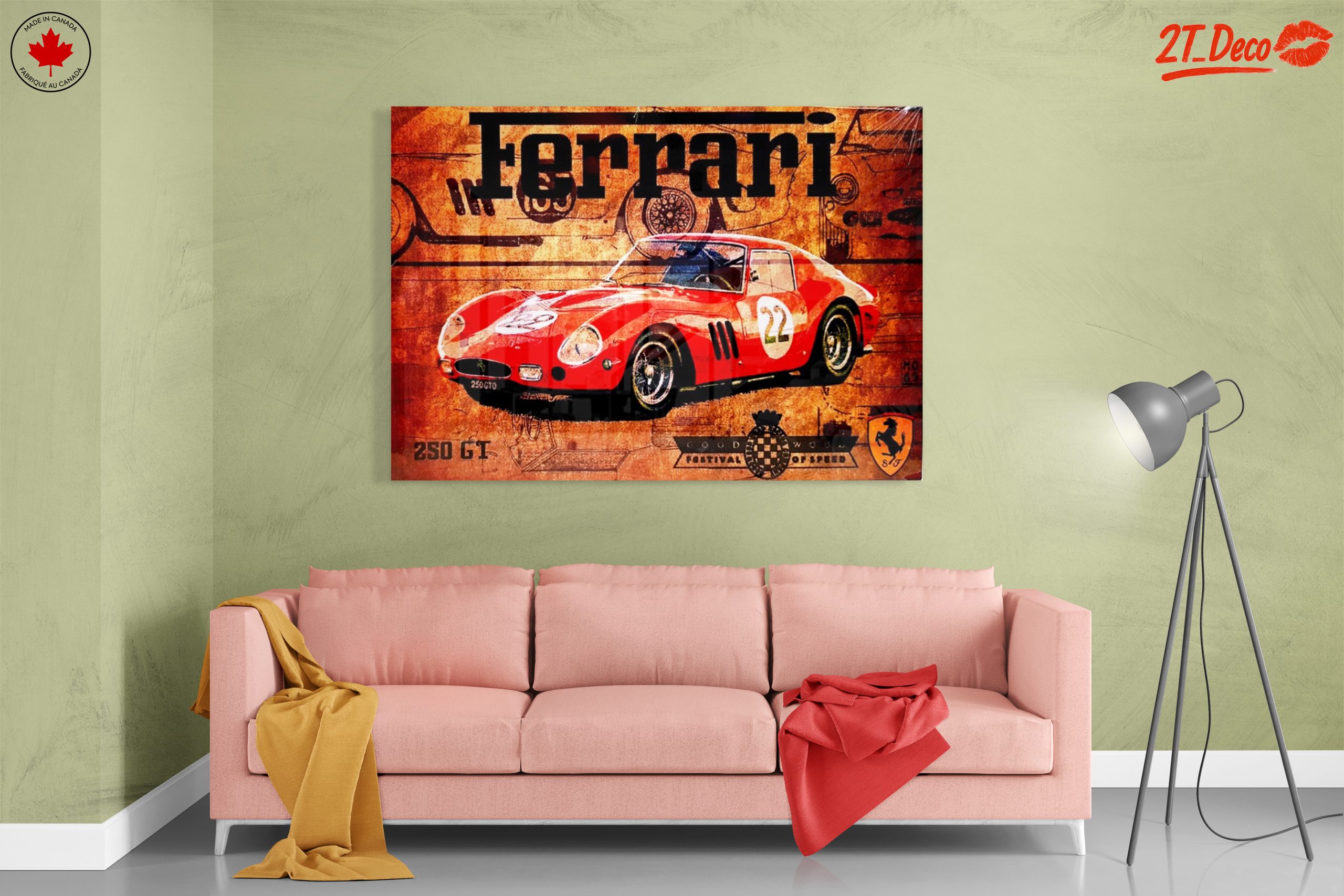 Vintage Ferrari 250 GT Artwork - Image 7