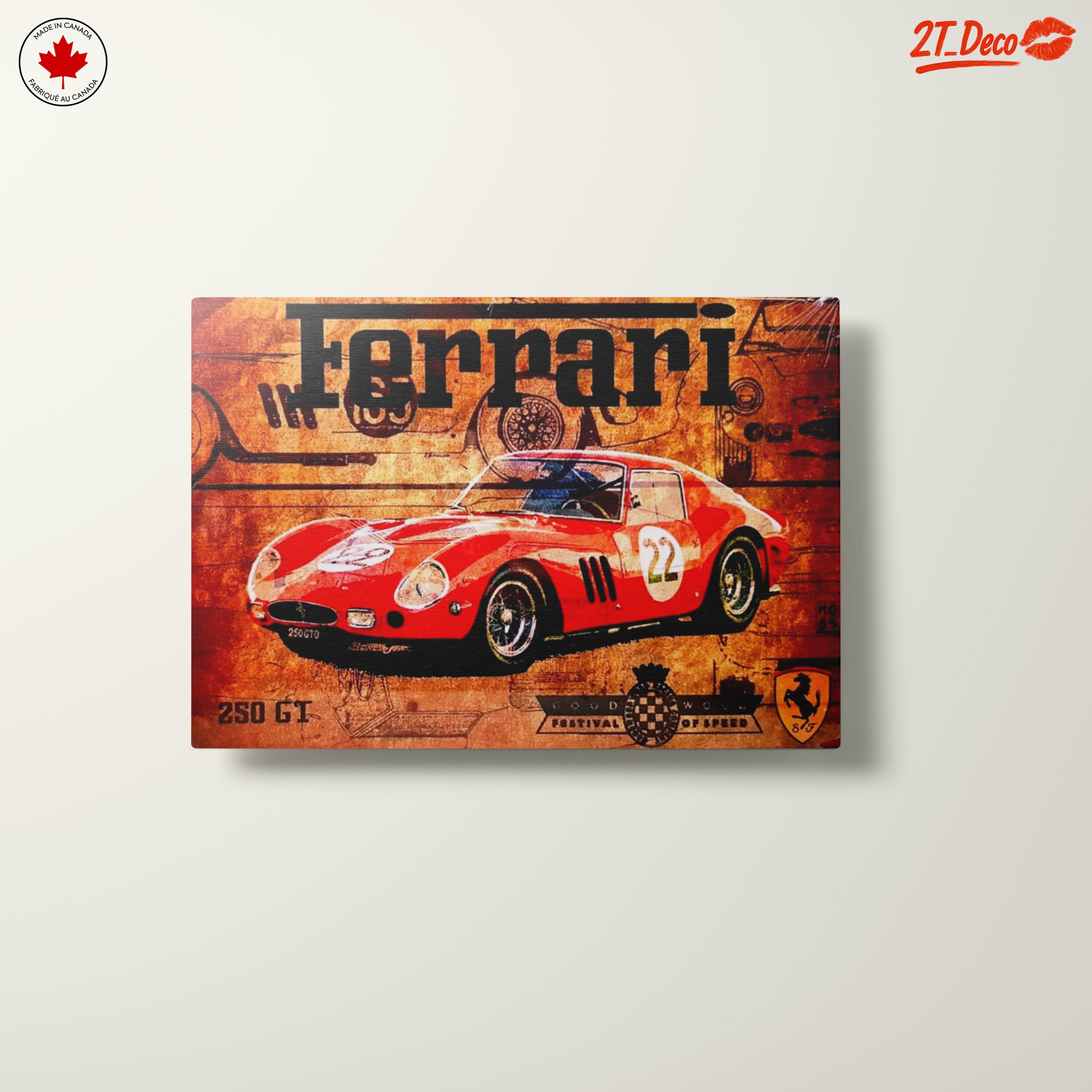 Vintage Ferrari 250 GT Artwork - Image 10