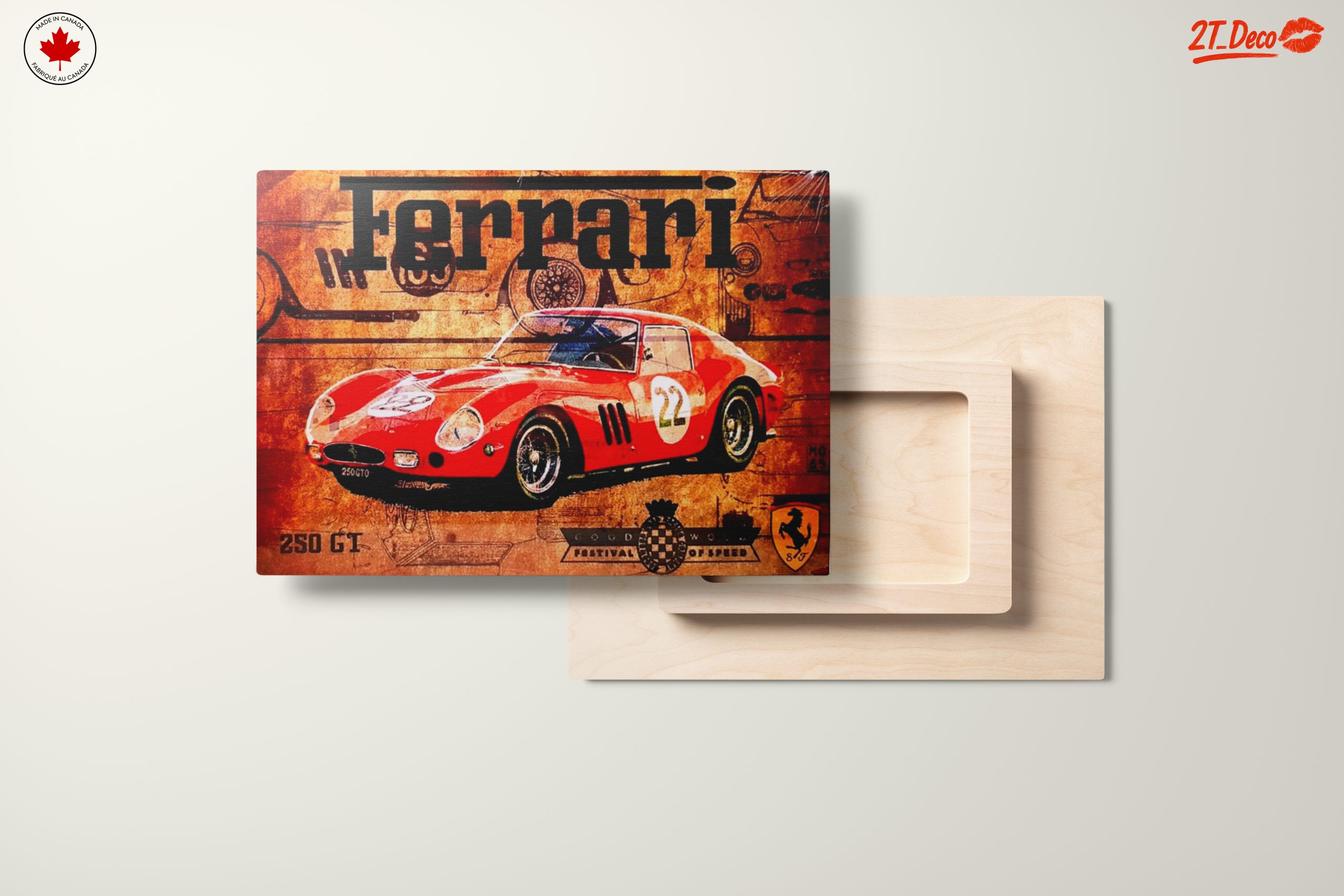 Vintage Ferrari 250 GT Artwork - Image 11