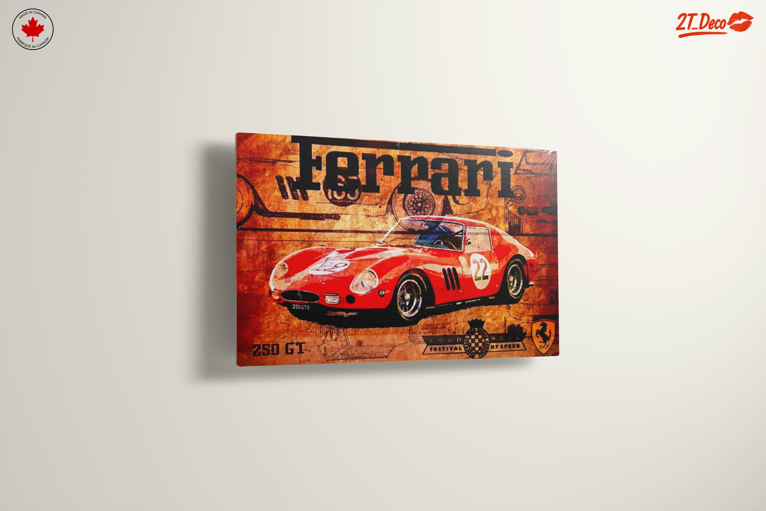 Vintage Ferrari 250 GT Artwork - Image 13