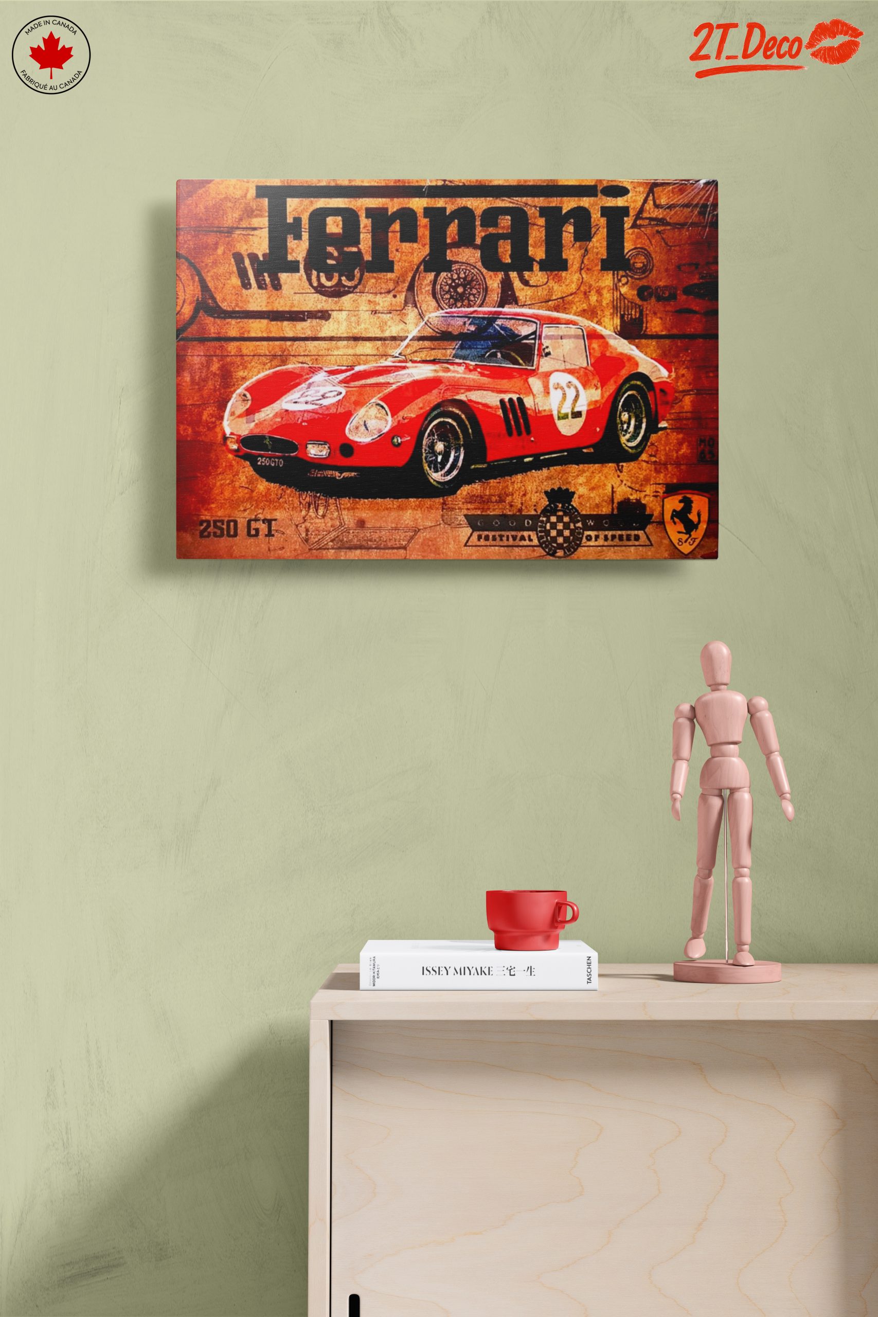 Vintage Ferrari 250 GT Artwork - Image 14