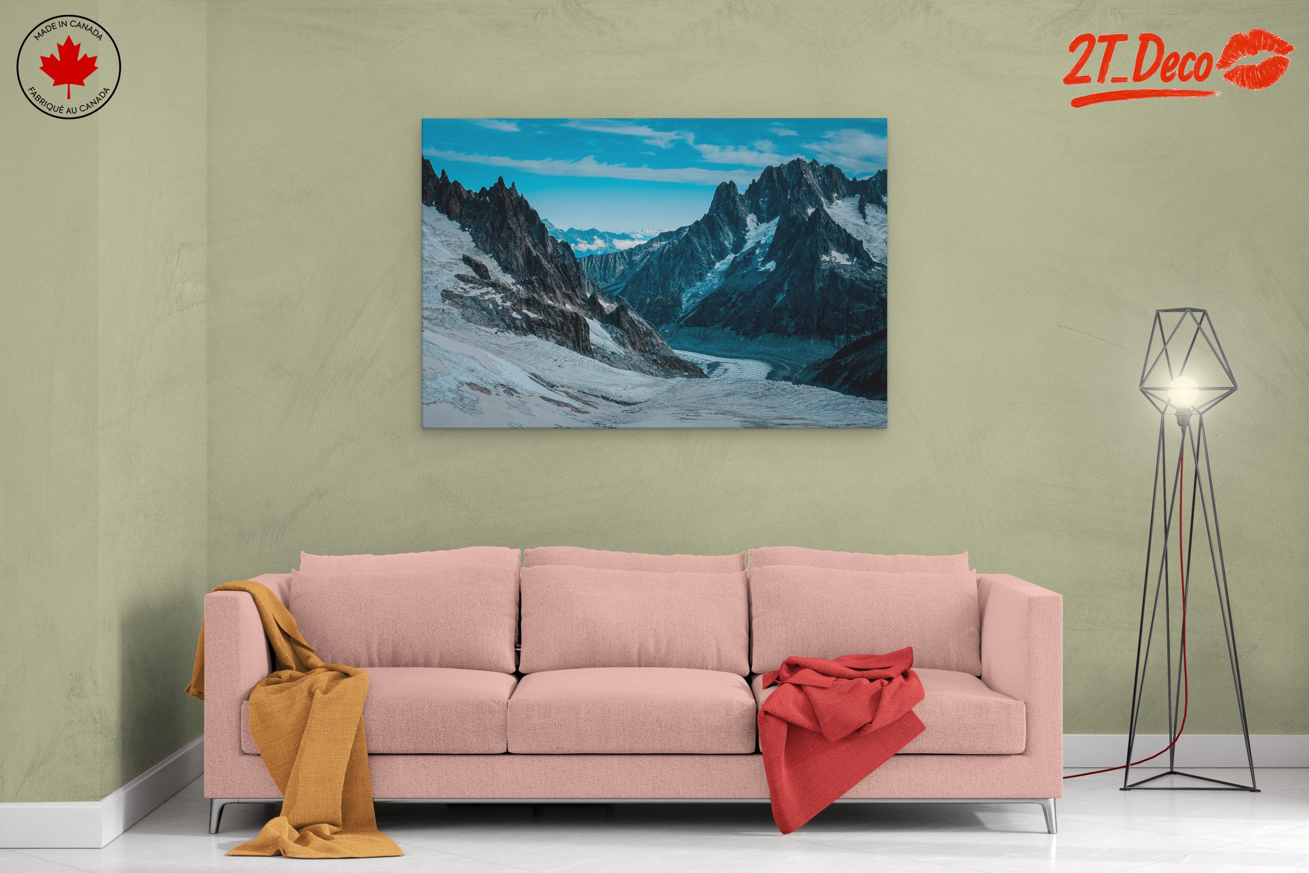 Majestic Mountain Landscape Art - Image 2