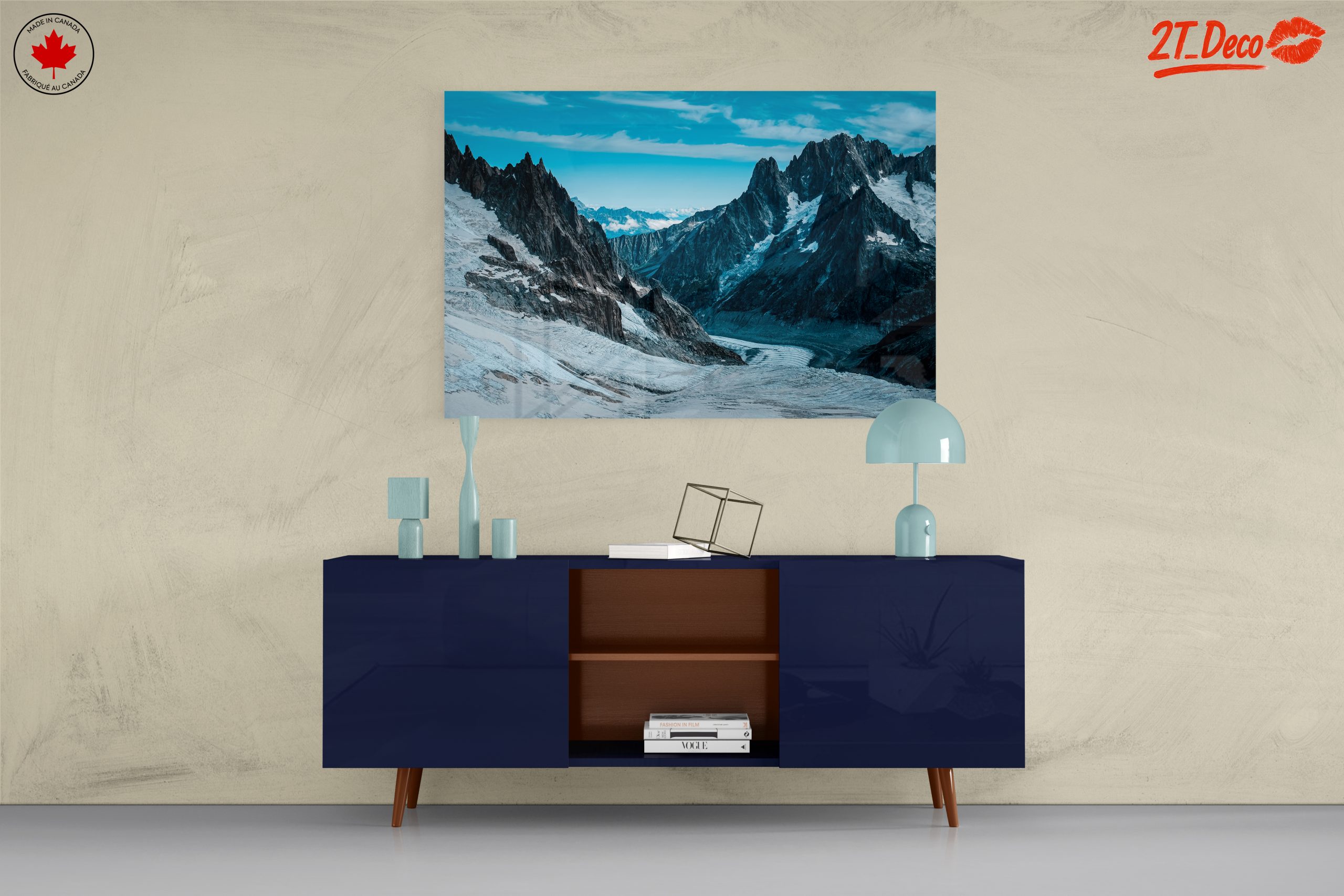 Majestic Mountain Landscape Art - Image 8