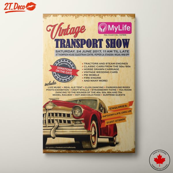 Vintage Car Show Event Poster