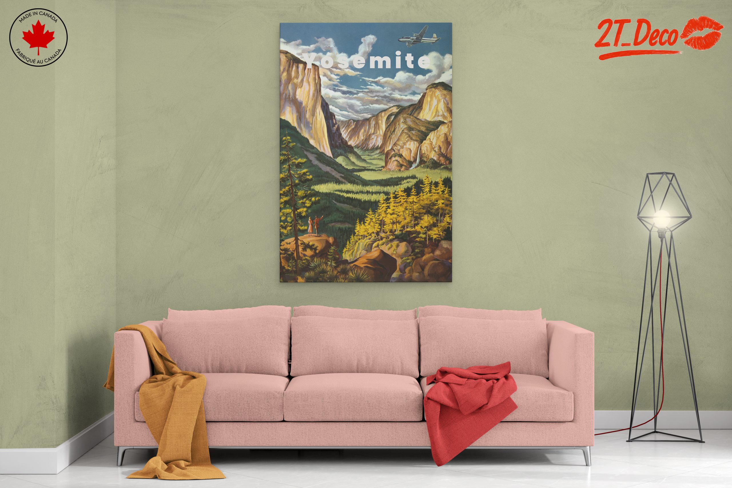 Yosemite National Park Vintage Adventure Art - Image 2