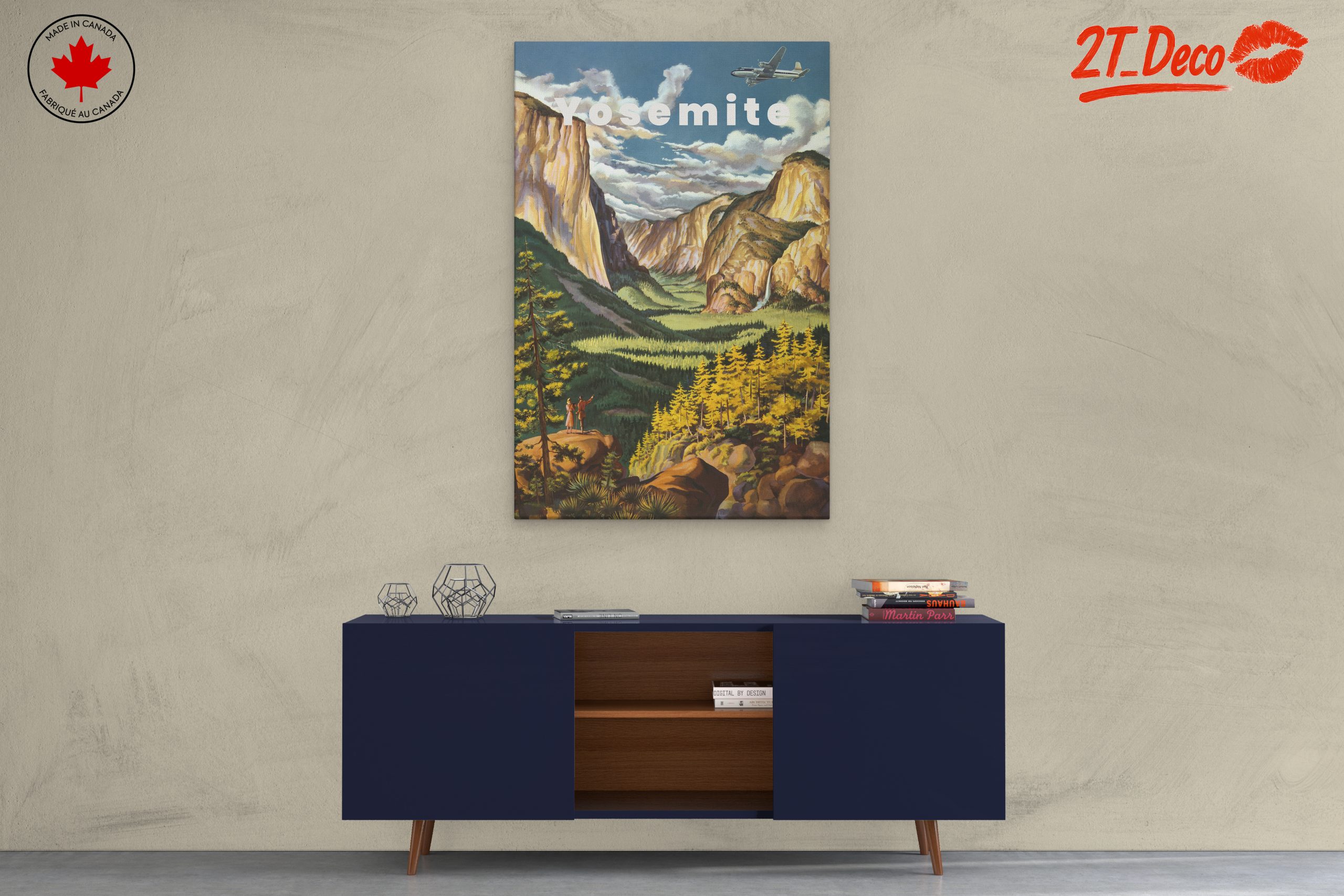 Yosemite National Park Vintage Adventure Art - Image 3
