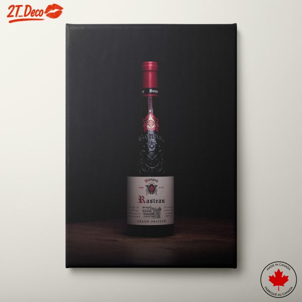 Elegant Wine Bottle Display Art