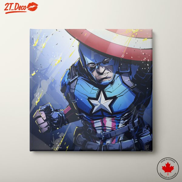 Dynamic Captain America Wall Art