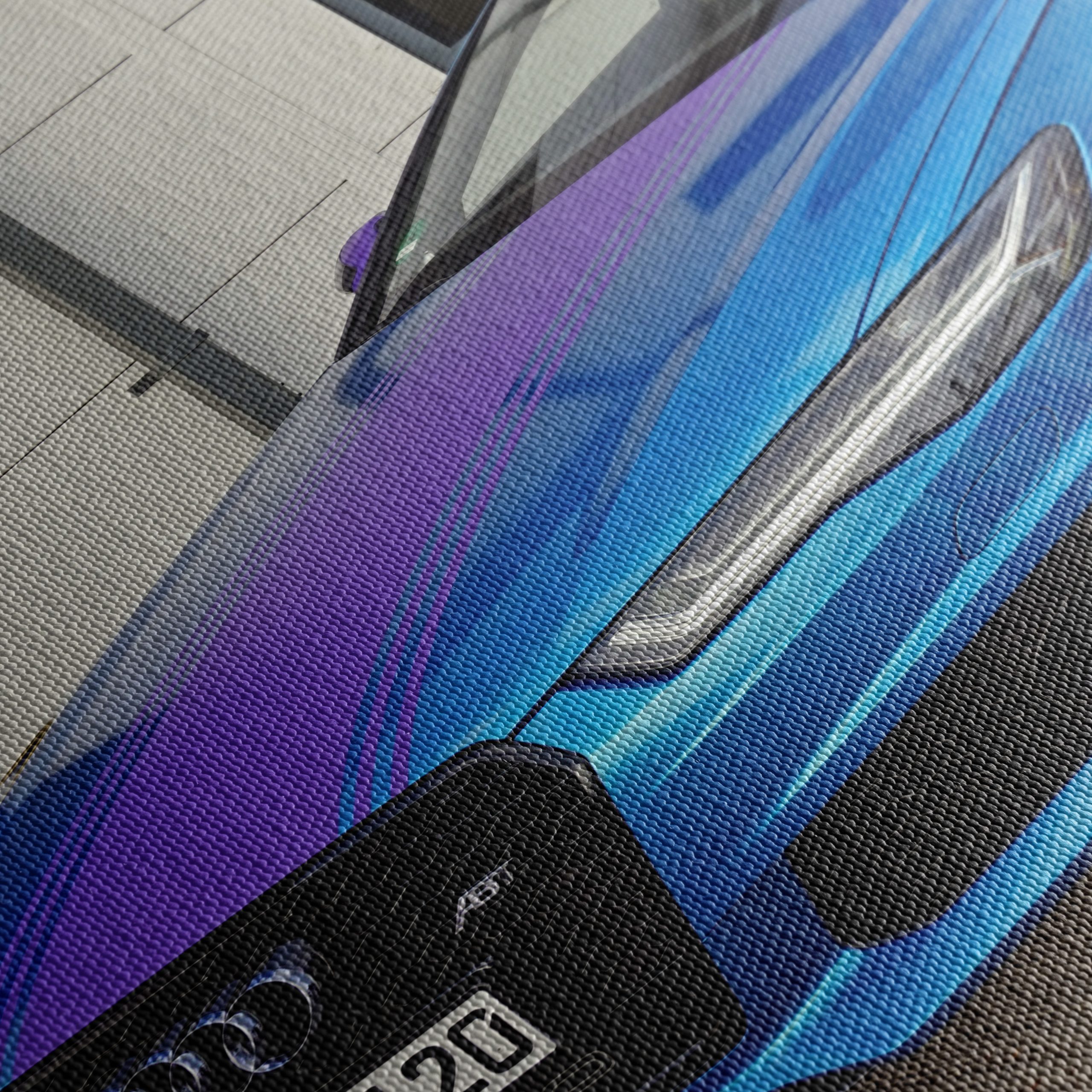 Stylish Audi RS6 in Striking Blue and Purple - Image 5