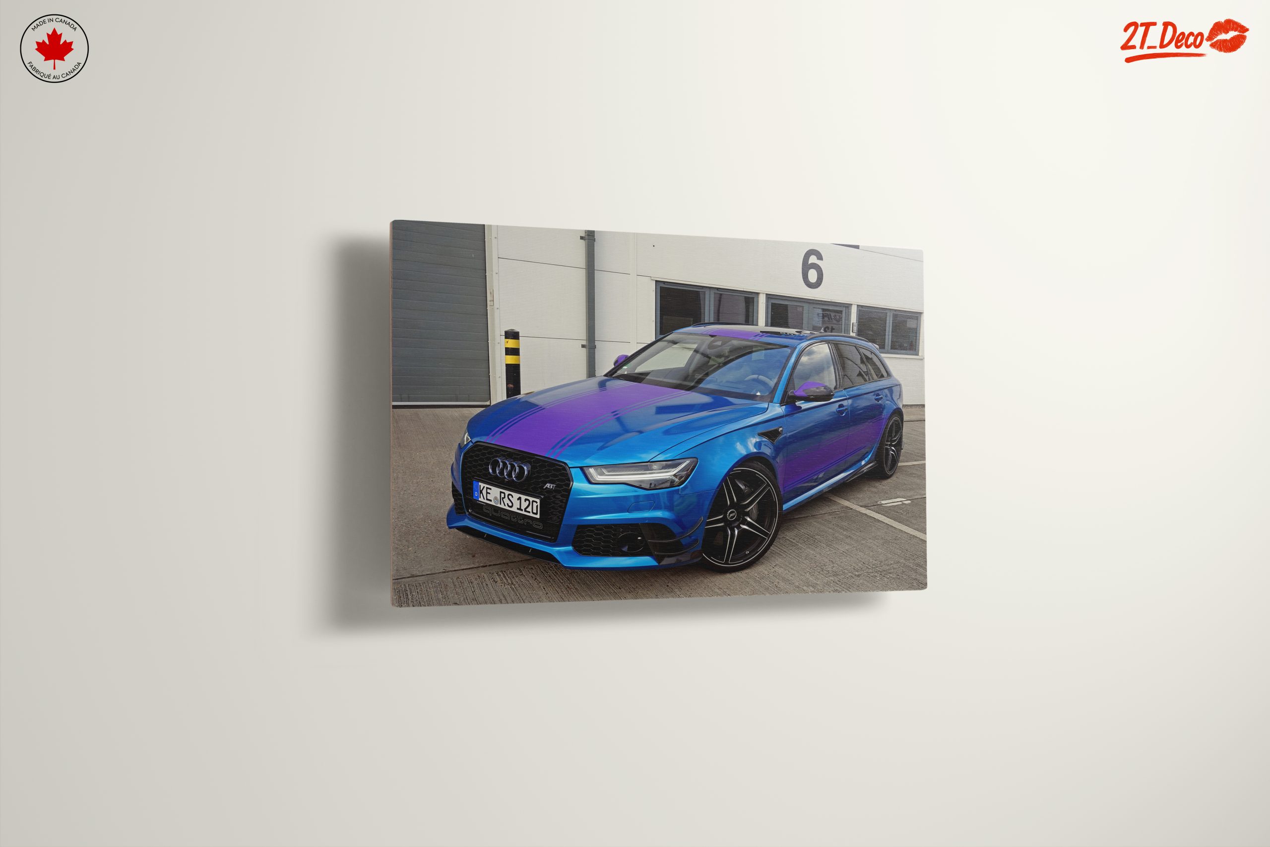 Stylish Audi RS6 in Striking Blue and Purple - Image 13