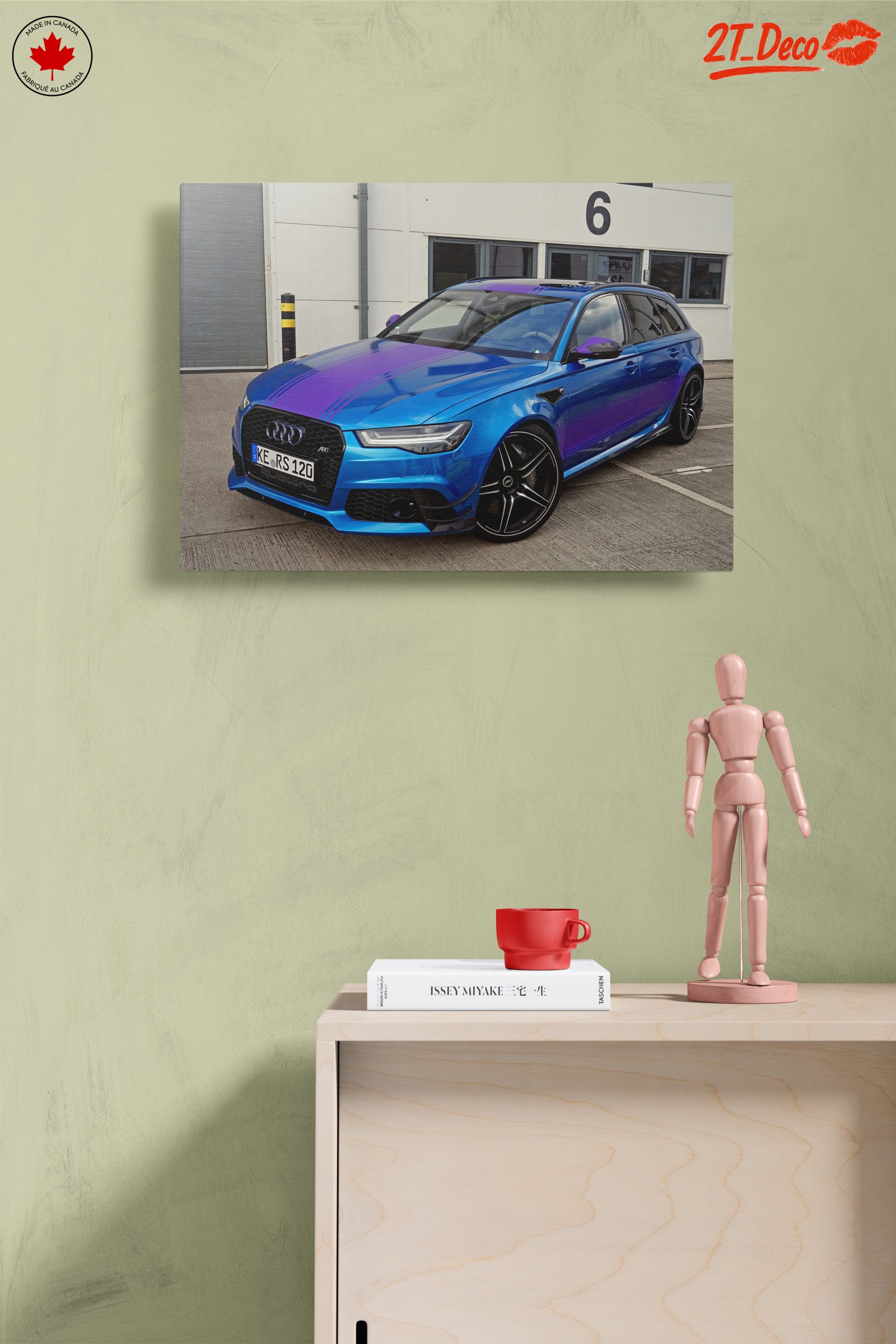 Stylish Audi RS6 in Striking Blue and Purple - Image 14