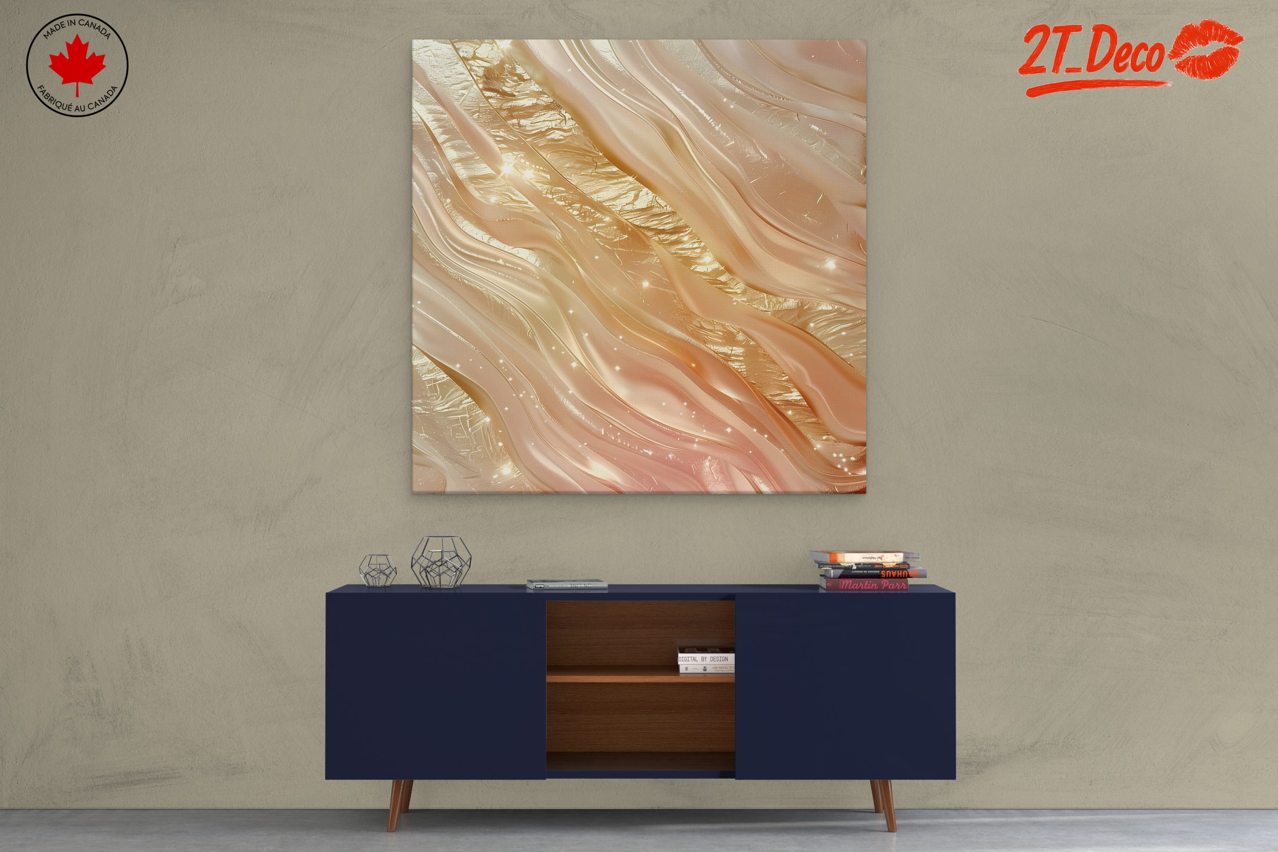 Elegant Abstract Textured Art - Image 3