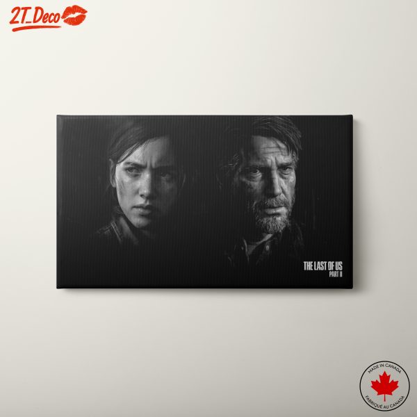 The Last Of Us Art Featuring Ellie and Joel