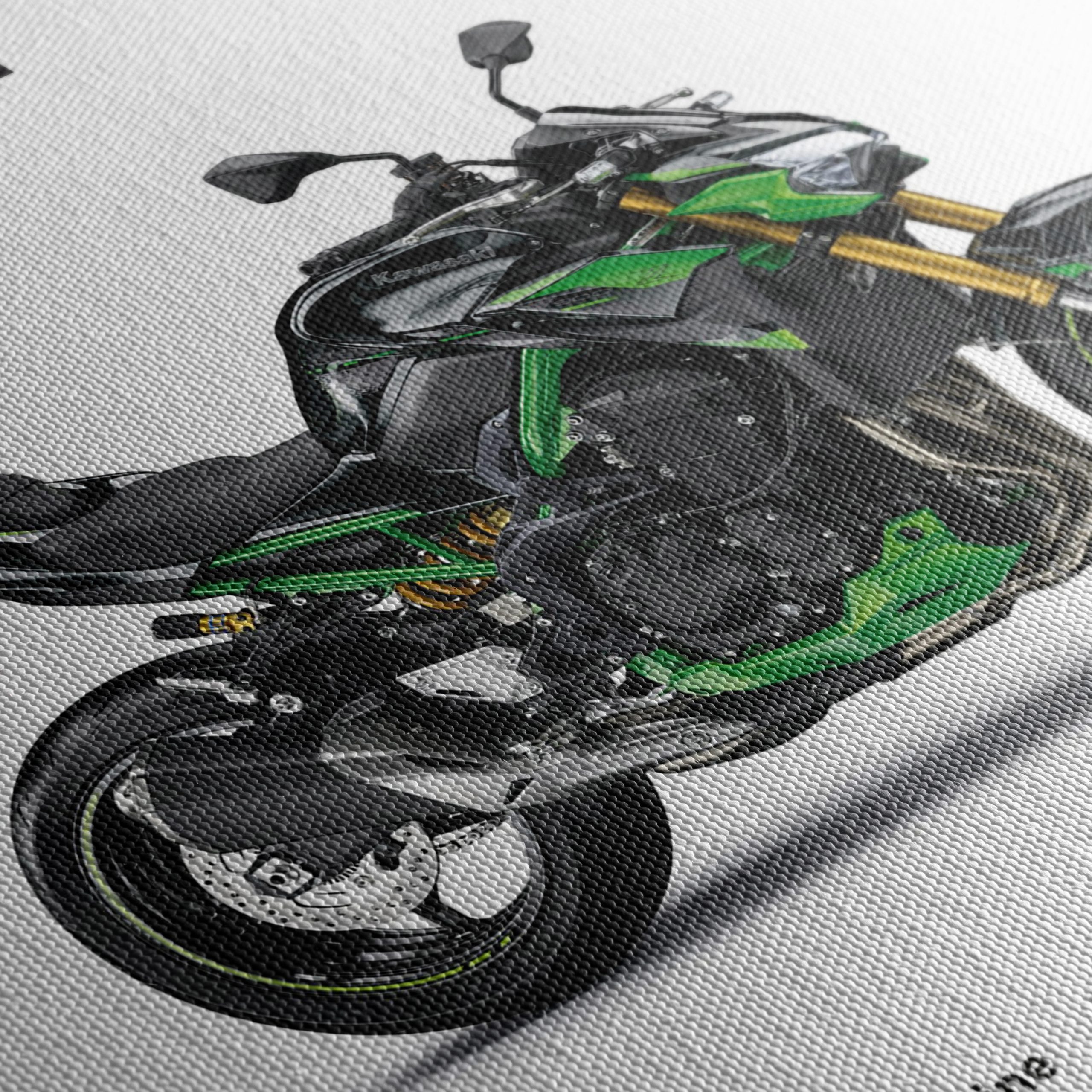 Kawasaki Z900 SE 2025 Motorcycle Art - Image 5
