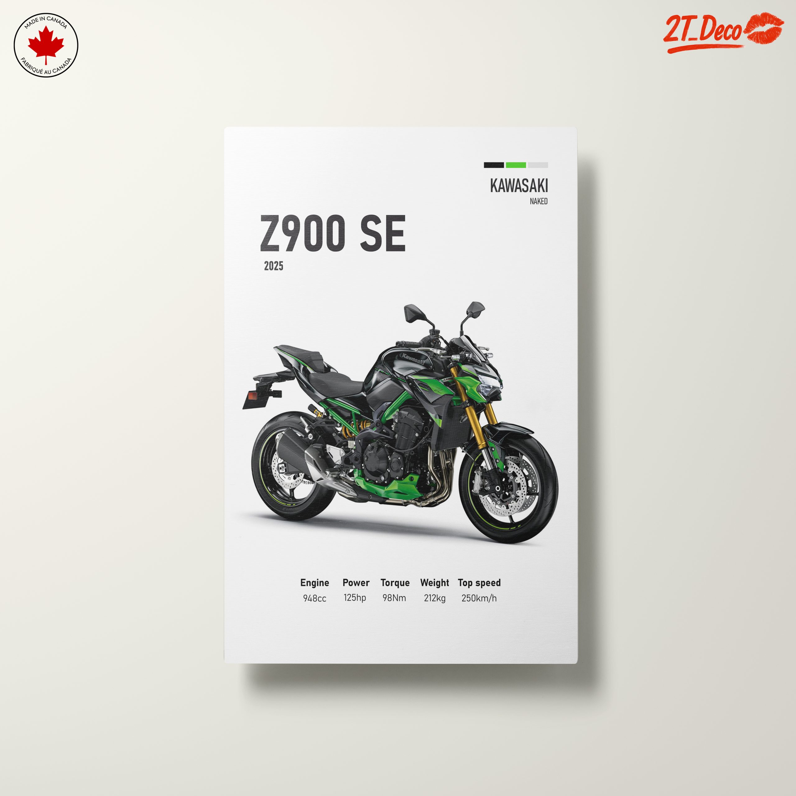 Kawasaki Z900 SE 2025 Motorcycle Art - Image 10