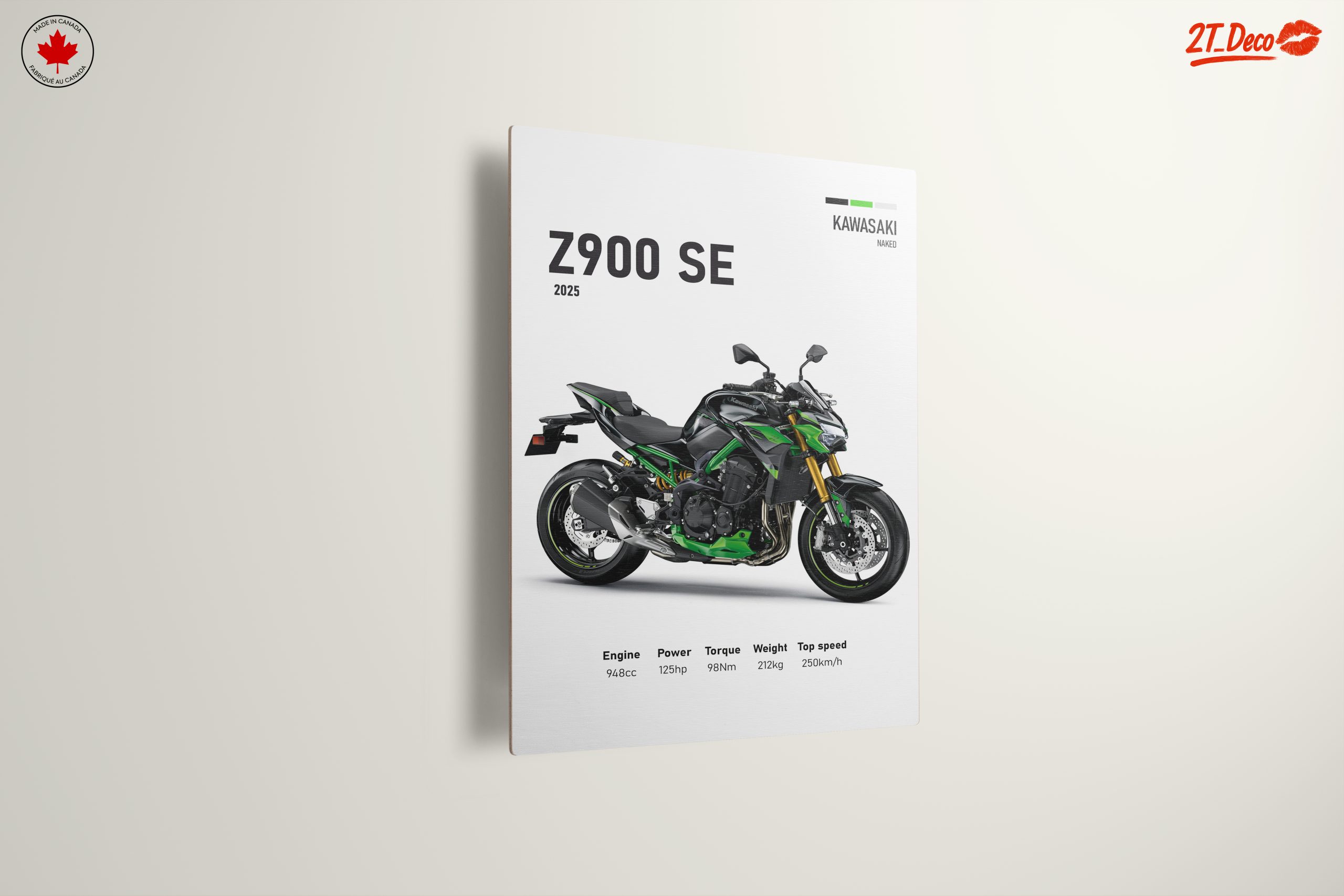 Kawasaki Z900 SE 2025 Motorcycle Art - Image 13