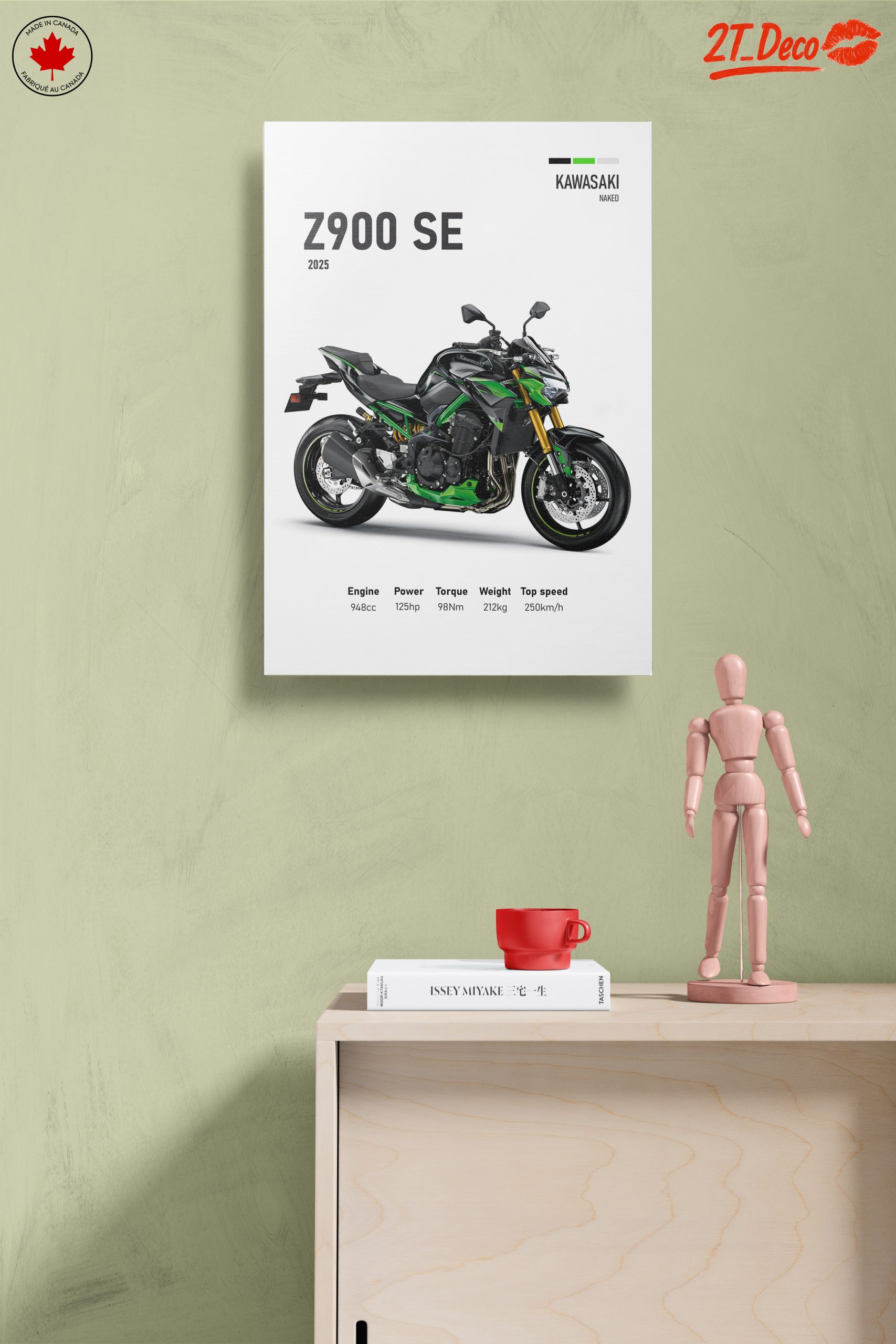 Kawasaki Z900 SE 2025 Motorcycle Art - Image 14