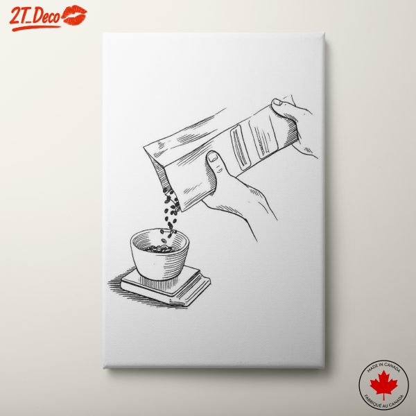 Illustrative Coffee Preparation Art for Enthusiasts