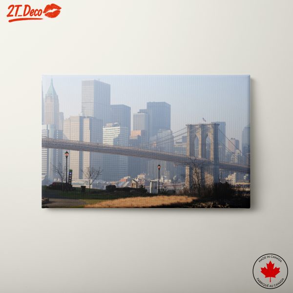 Brooklyn Bridge with City Skyline