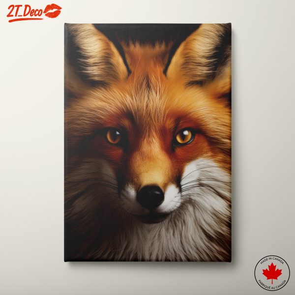 Realistic Fox Portrait in Vibrant Colors