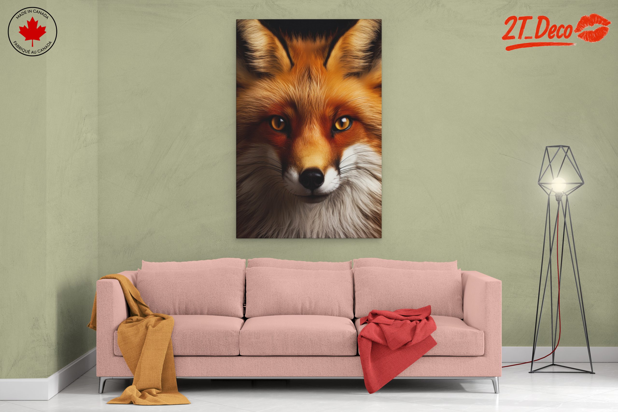 Realistic Fox Portrait in Vibrant Colors - Image 2