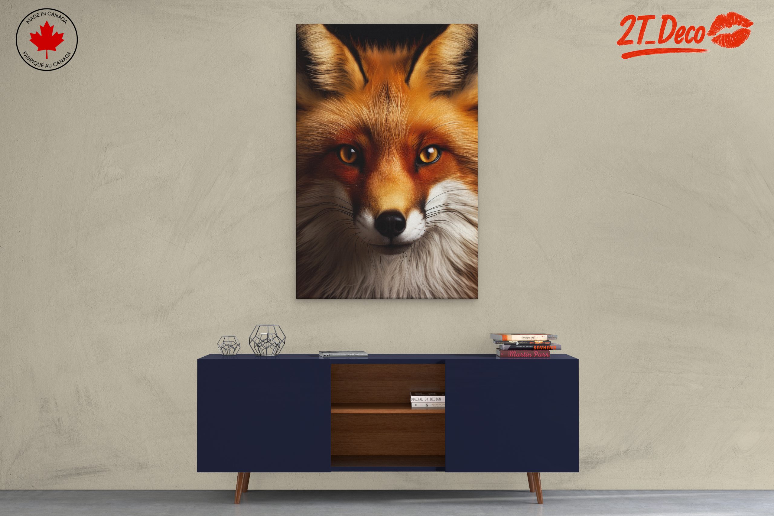 Realistic Fox Portrait in Vibrant Colors - Image 3
