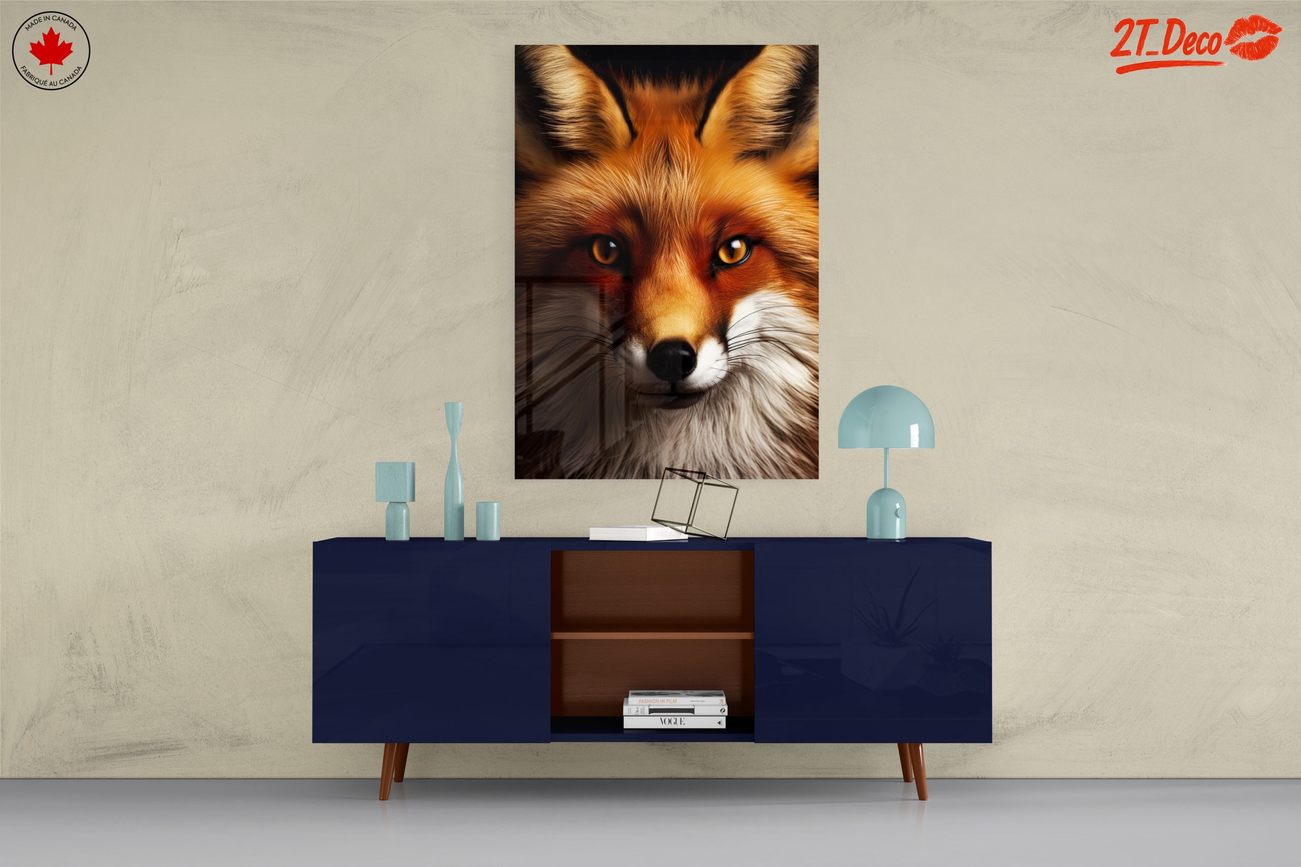 Realistic Fox Portrait in Vibrant Colors - Image 8