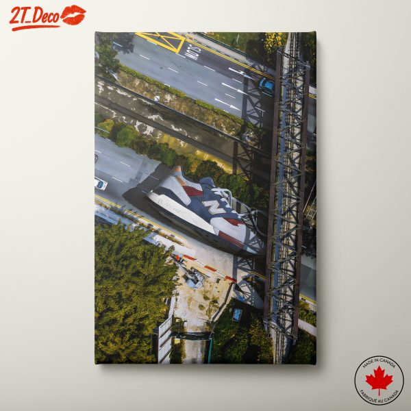 Stylized Urban Lifestyle Artwork Featuring Sneakers