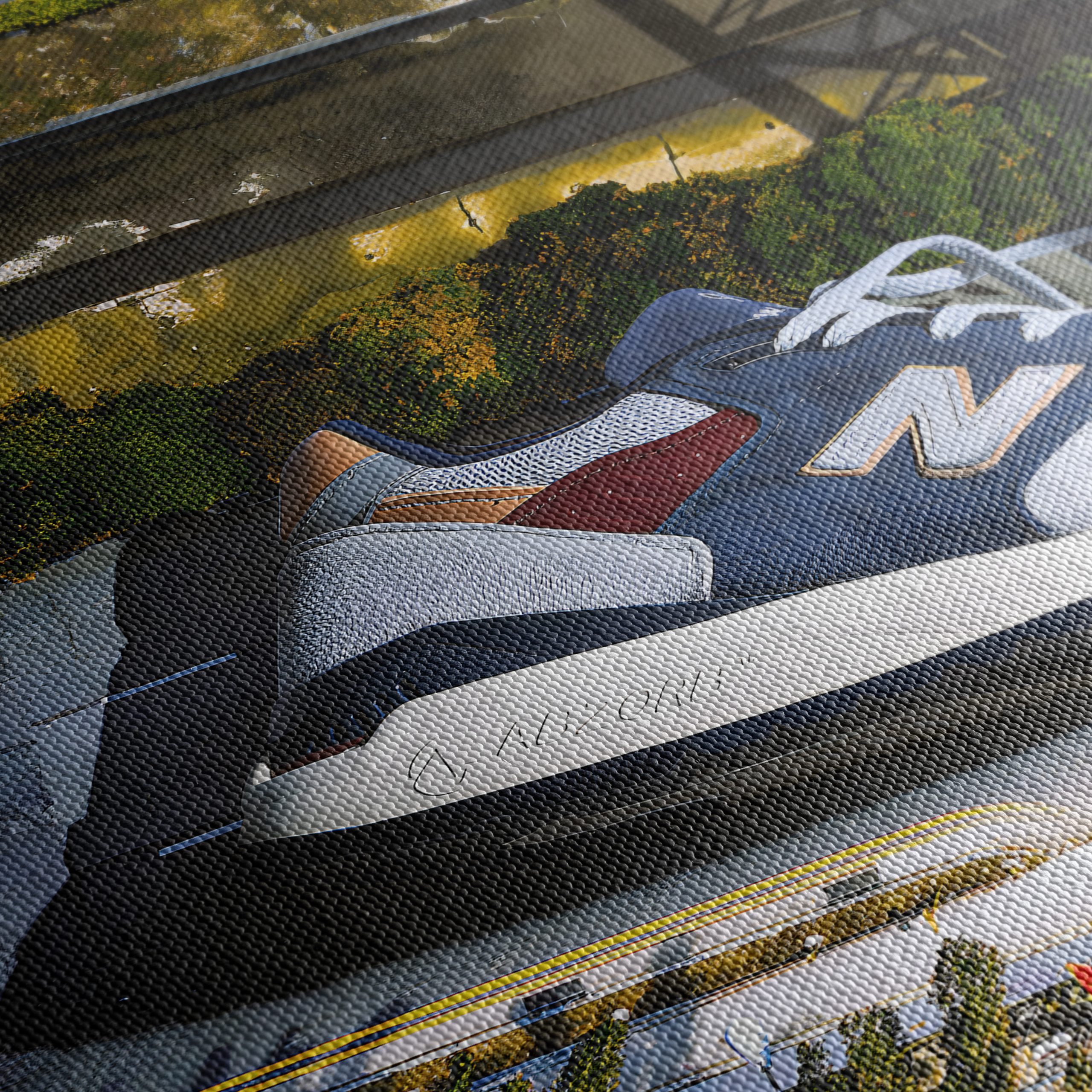 Stylized Urban Lifestyle Artwork Featuring Sneakers - Image 5