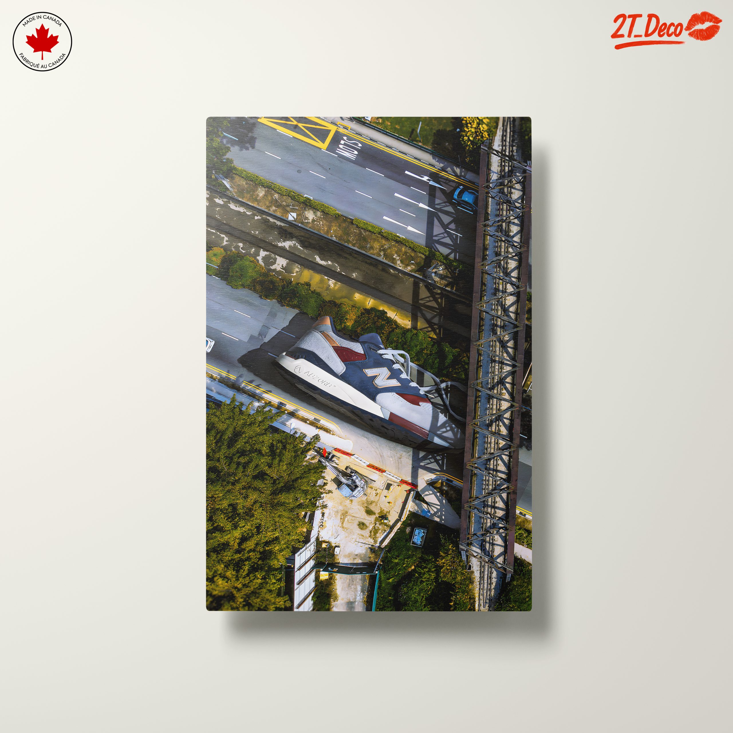 Stylized Urban Lifestyle Artwork Featuring Sneakers - Image 10