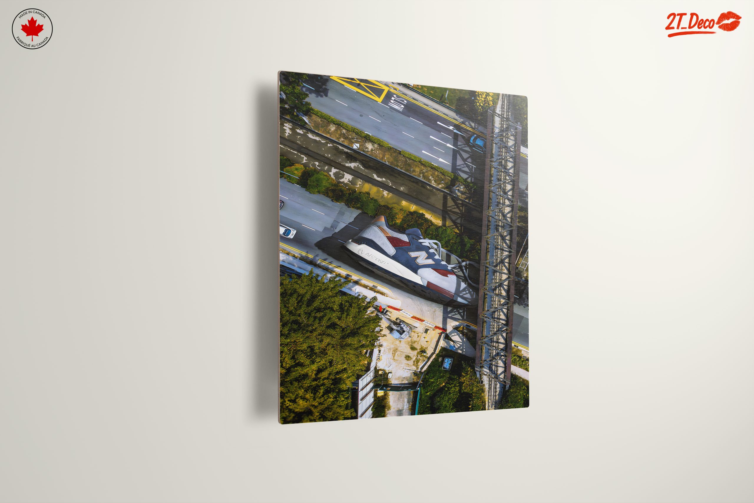 Stylized Urban Lifestyle Artwork Featuring Sneakers - Image 13