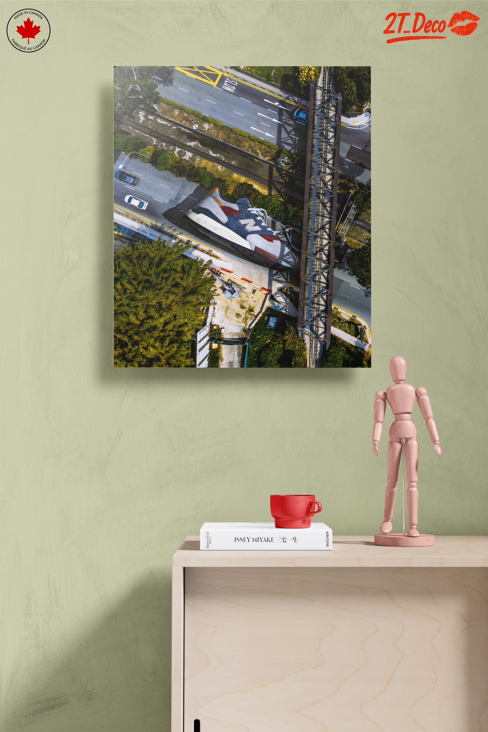 Stylized Urban Lifestyle Artwork Featuring Sneakers - Image 14