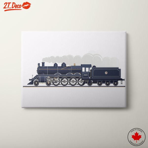 Classic Vintage Steam Locomotive Artwork