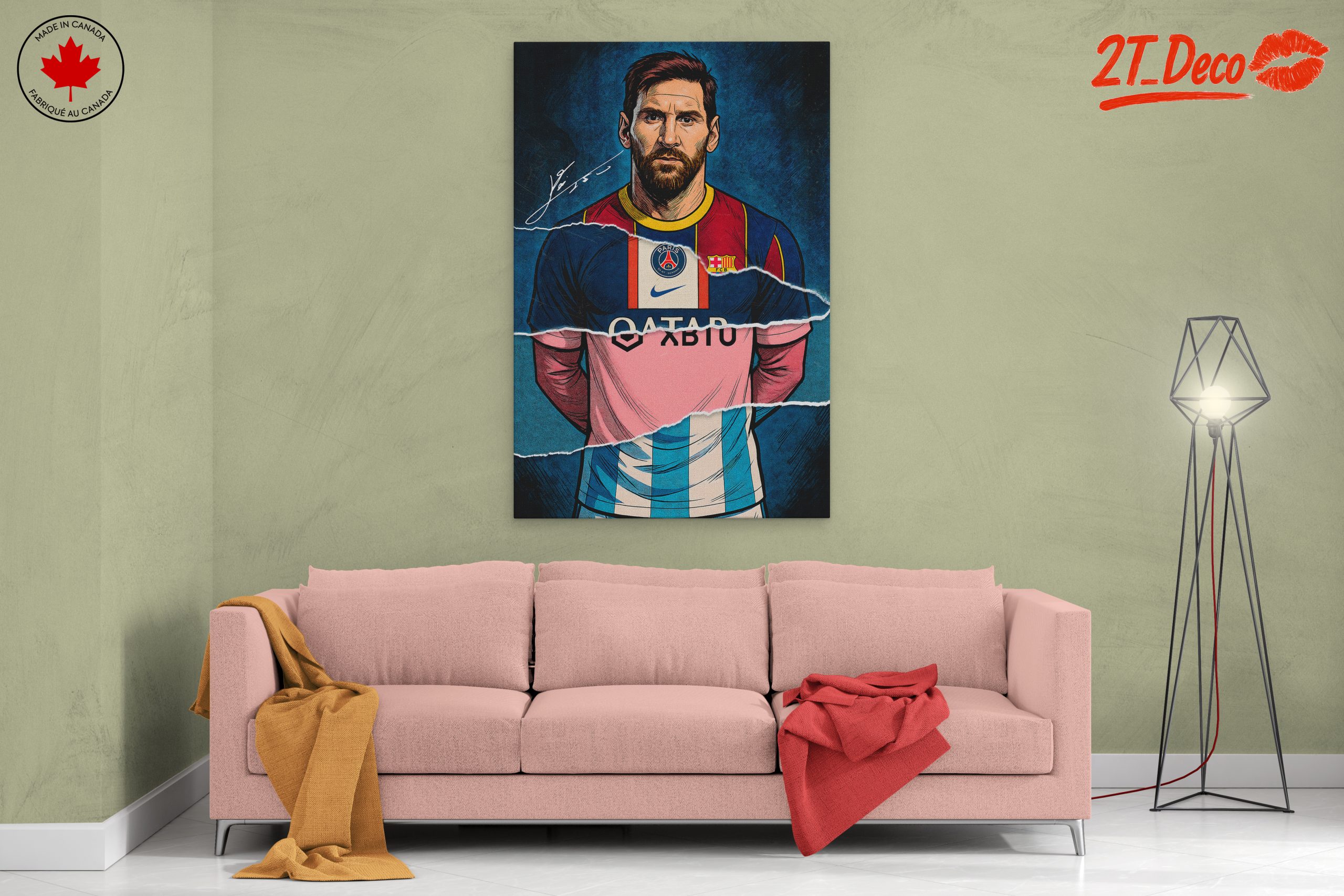 Stylized Portrait of a Soccer Legend - Image 2