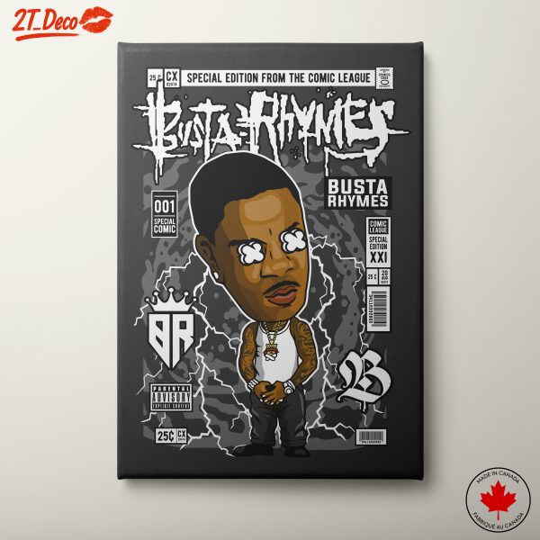 Busta Rhymes Comic Style Character Art