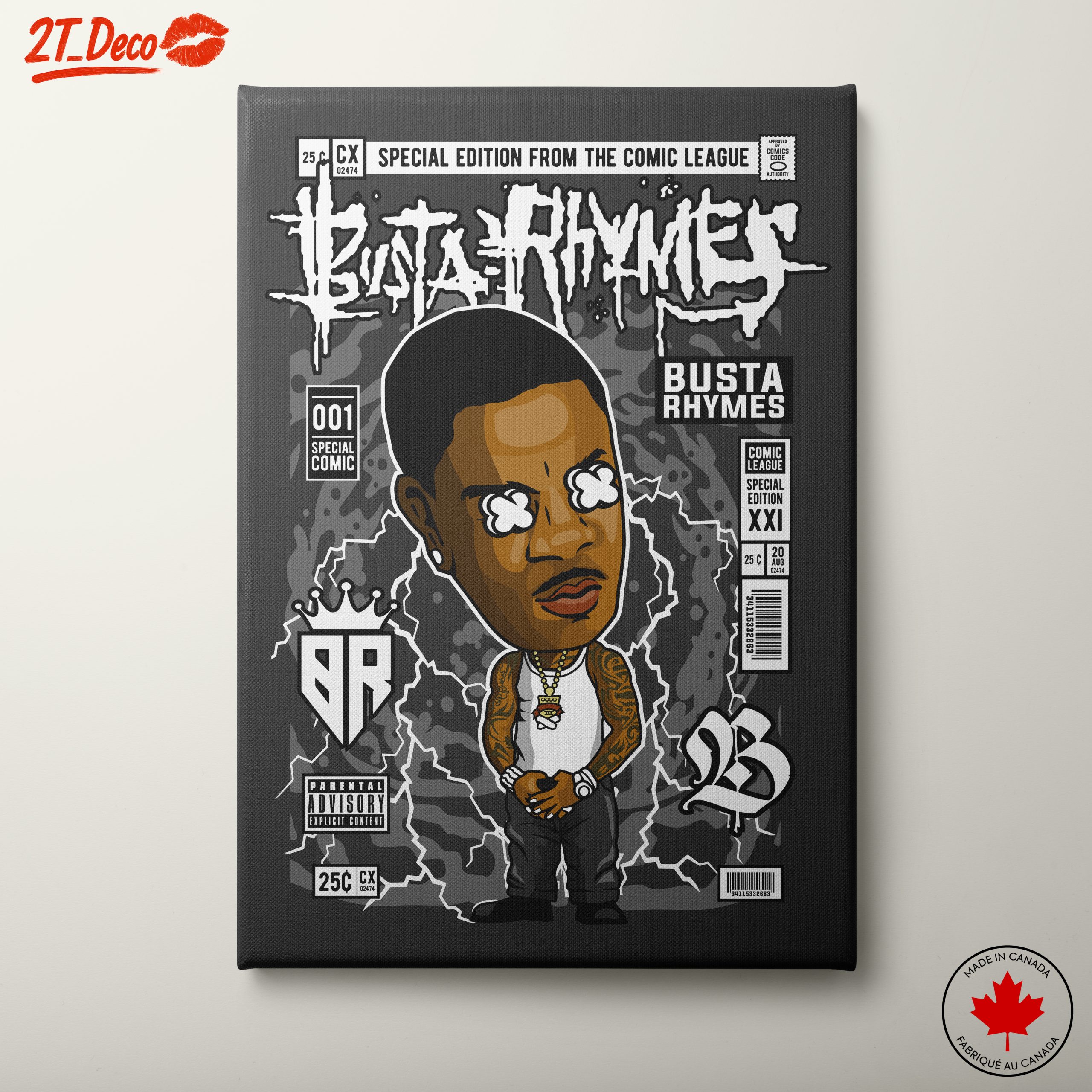 Busta Rhymes Comic Style Character Art