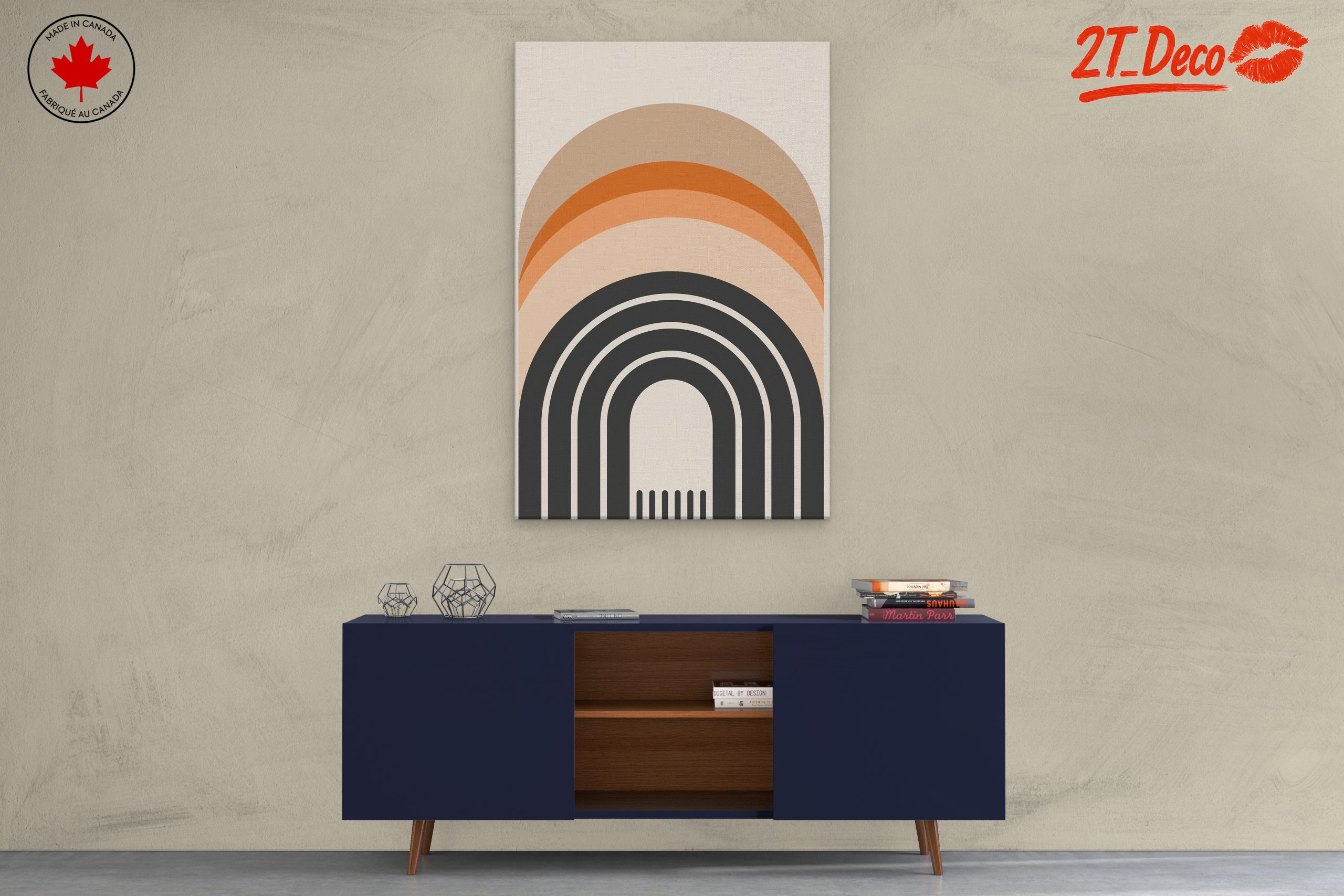 Minimalist Abstract Layers in Earthy Tones - Image 3