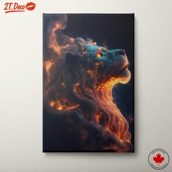 Fiery Lion Wall Art
