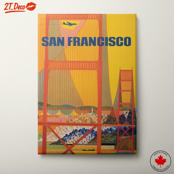 Stylized San Francisco Cityscape Art
