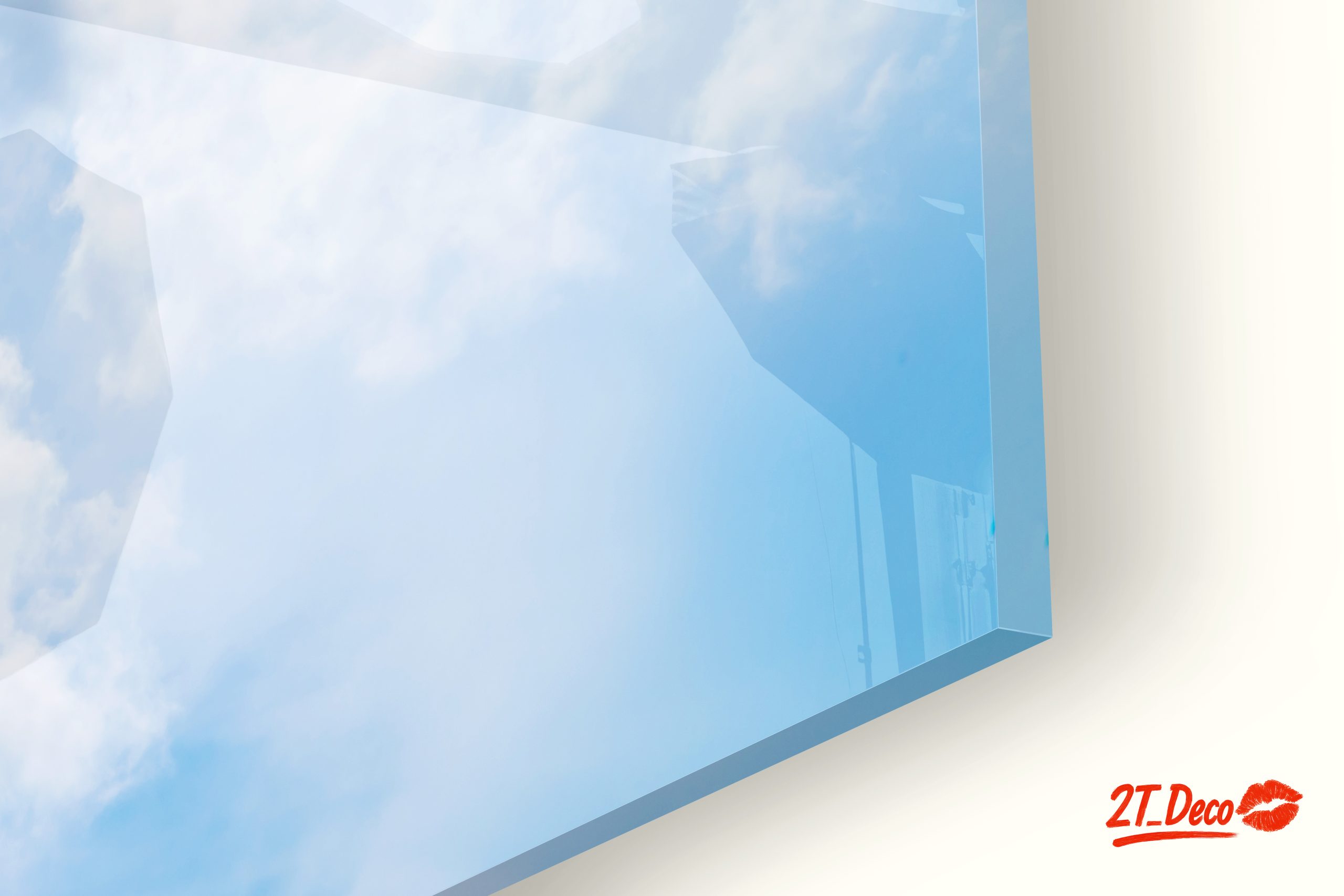 Vibrant Blue Sky with Sunlight and Clouds - Image 9