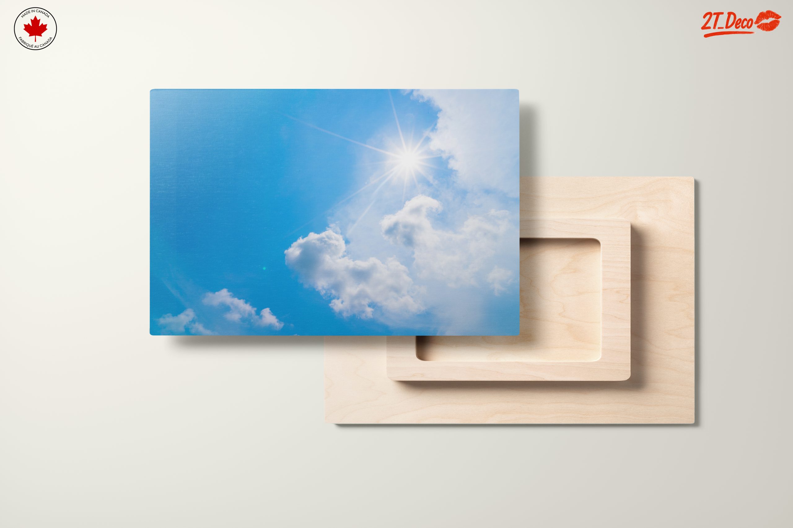 Vibrant Blue Sky with Sunlight and Clouds - Image 11