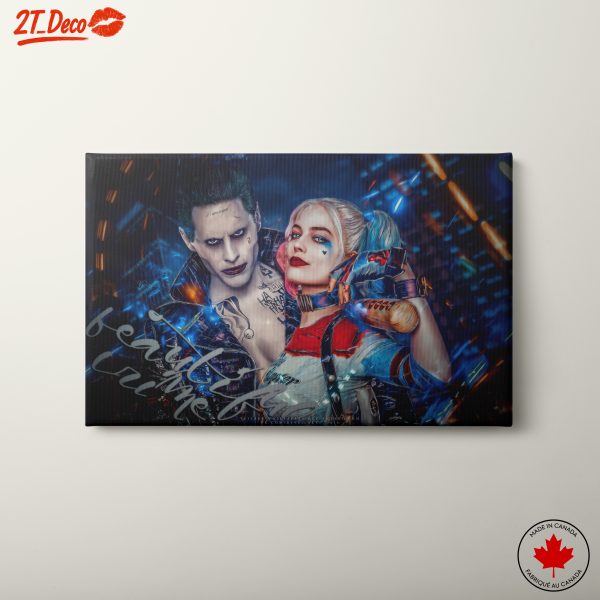 Harley Quinn and Joker Art Featuring Dynamic Colors