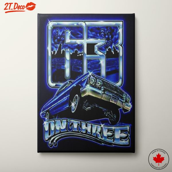 Stylized 1963 Classic Car Art