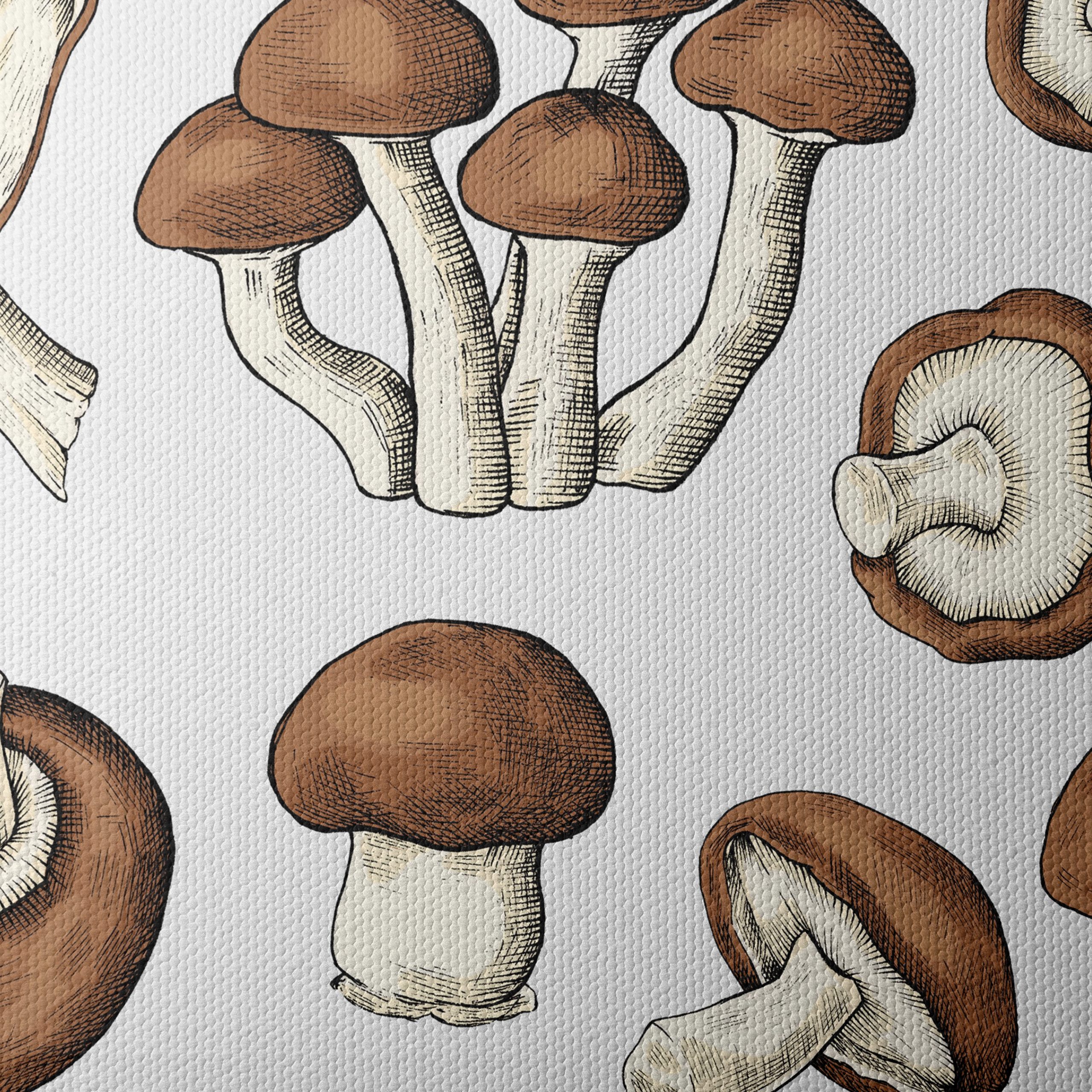 Artistic Botanical Mushroom Illustrations for Home Decor - Image 4