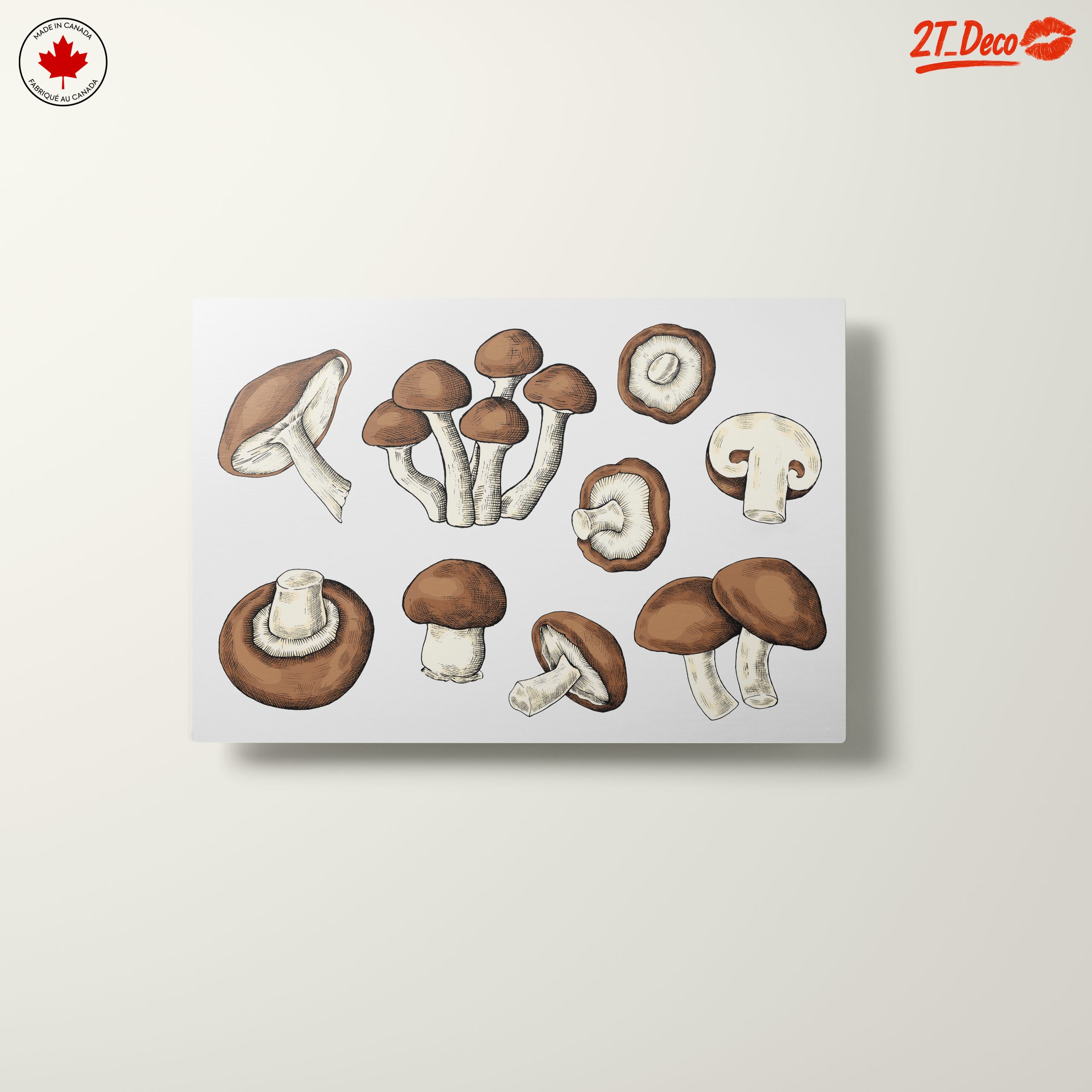 Artistic Botanical Mushroom Illustrations for Home Decor - Image 10